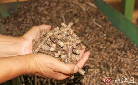 云南省迤车镇：废枝杂木“变身”环保生物质颗粒燃料